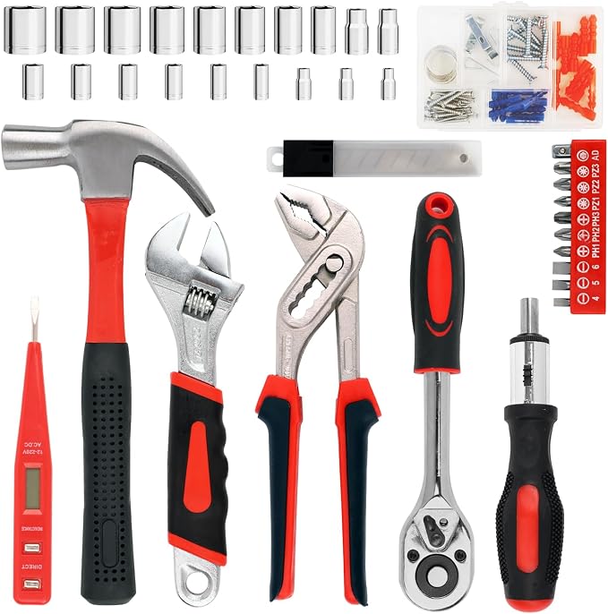 Yougfin 120 Piece Tool Set General Household Hand Kit - Image 7