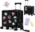 Kids Ride-On Luggage, Foldable Pedal, Hidden Cup Holder & Combination Lock by smilesun