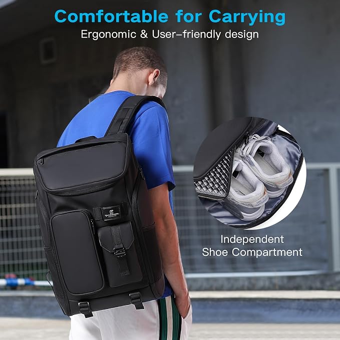 Carry on Travel Backpack for Men Women, 30L Multi-Pocket 17.3inch Laptop - Image 4