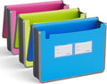 ABC life 3 Pack Expanding File Folder Organizer Poly Pockets A4/Letter Size by ABClife