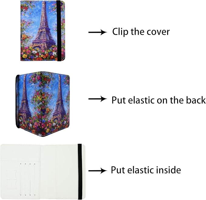 Passport Holder for Women and Men PU Leather Passport Cover for Travel - Image 3