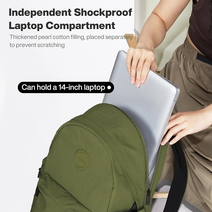 mixi Outdoor Lightweight Backpack Casual Carry On Laptop Backpack Travel Bookbag - Image 5