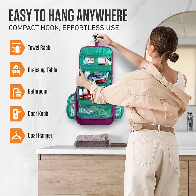 VENTURE 4TH Hanging Travel Toiletry Bag - Image 7