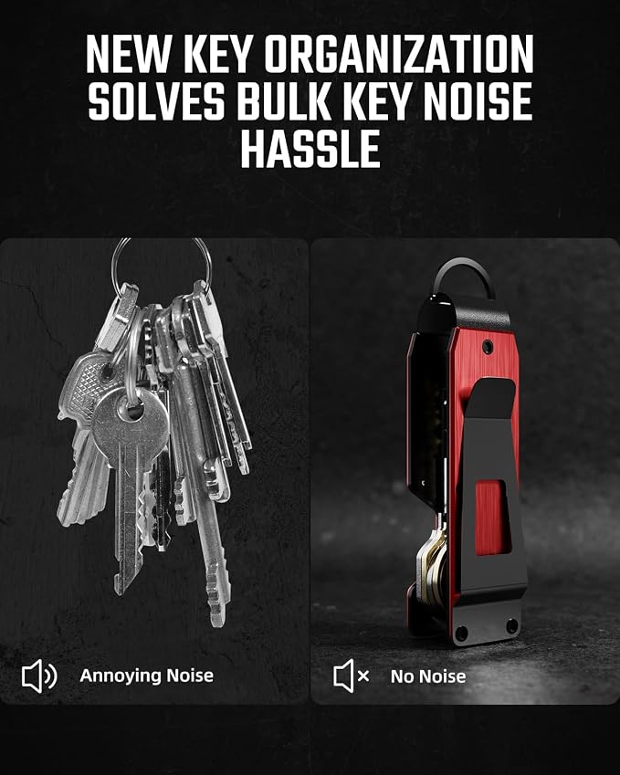 Key Organizer Compact Key Holder Metal Key Chain Minimalist key case key holder - Image 3