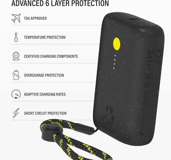 Nimble Champ Portable Charger, 000mAh Power Bank Fast Charging, 20W Dual USB-C - Image 7