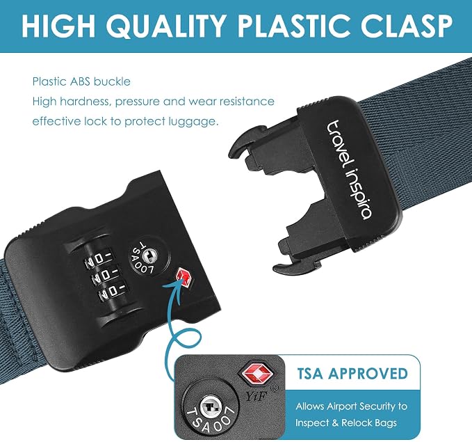 Travel Inspira Luggage Straps for Suitcases - Image 4