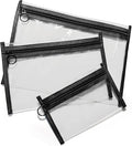 Clear Makeup Bags，small makeup bag, mesh zipper pouch bags, purse organizer by LEEVANOO