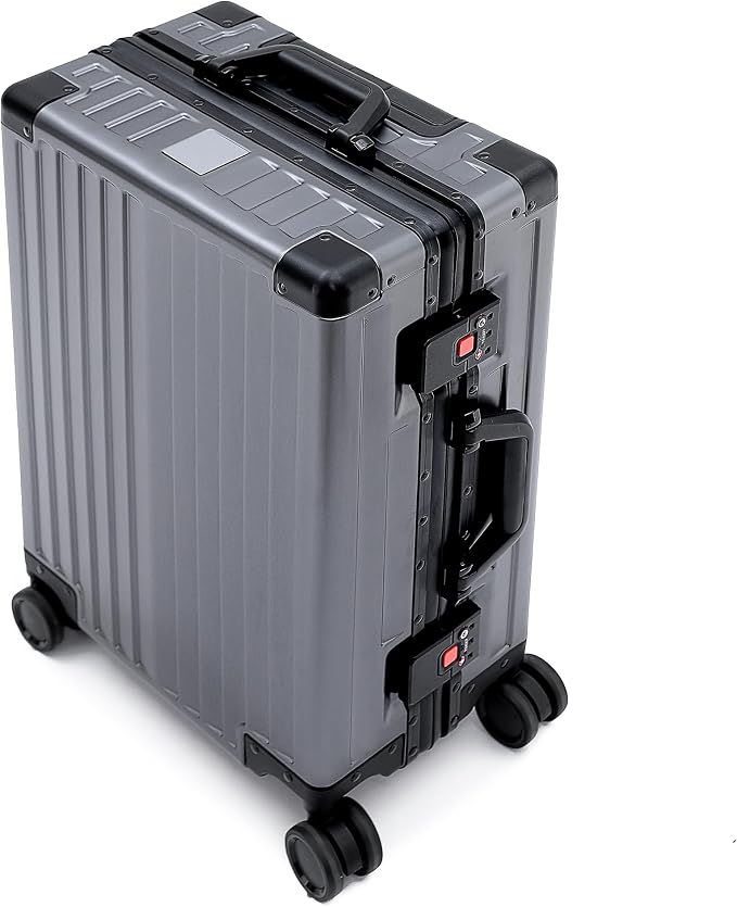 YYW Aluminum Carry-On Luggage Airline Approved Lightweight Suitcase - Image 2