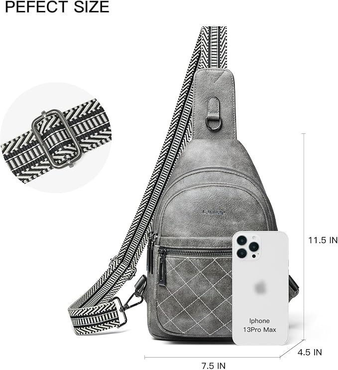 Sling Bag For Women Fanny Pack Crossbody Travel Shoulder Belt Bags Tote - Image 3