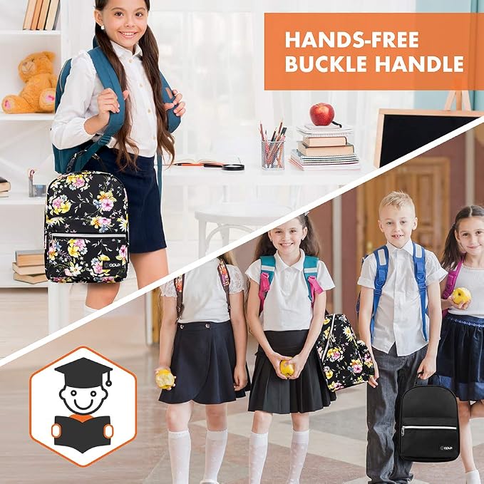 opux Lunch Box for Girls Boys Kids, Insulated Leakproof Lunch Bag, Reusable - Image 8