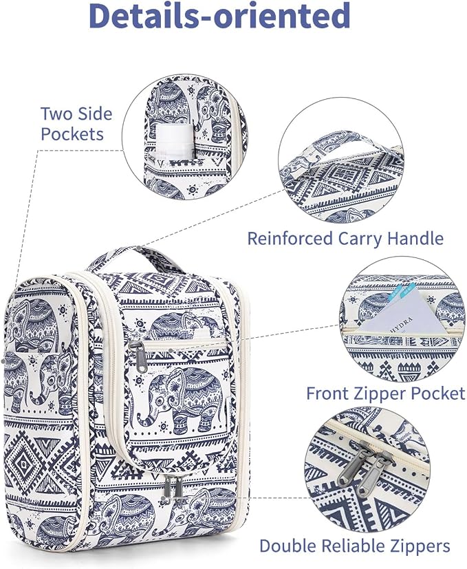 Narwey Small Hanging Toiletry Bag Women Travel Makeup Bag Organizer Toiletries - Image 6