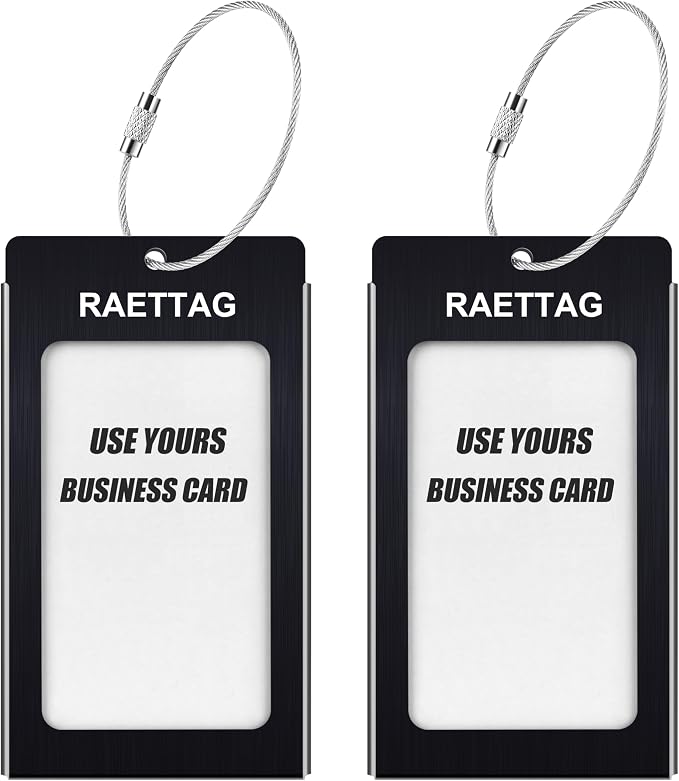 Luggage Tags Metal Suitcase Tags Travel Bag ID Identifier Luggage Tag - Image 2