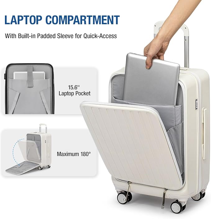 KYME Hardside Carry On Luggage - Image 3