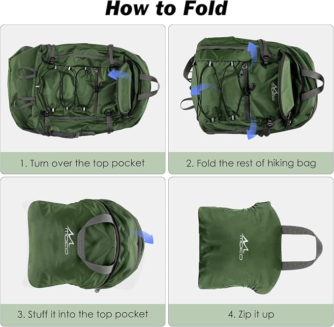 MoKo Hiking Backpack, 40L Large Capacity Camping Backpack - Image 6