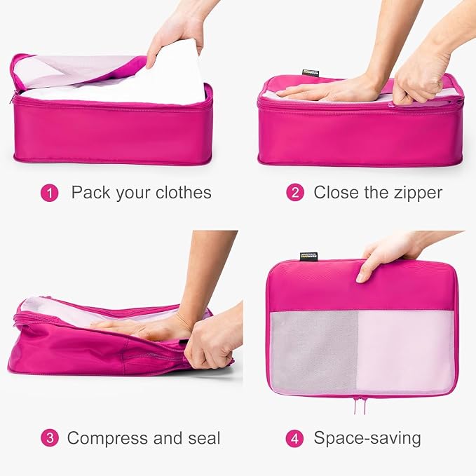 6 Set Compression Packing Cubes - Image 3