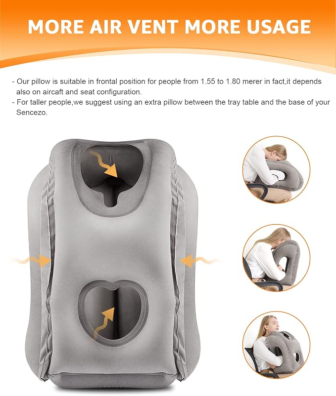Sunany Travel Pillow, Inflatable Neck Pillow Used - Image 2