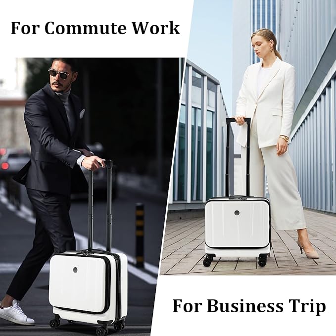 16 Inch Carry On Luggage with 2 Compartments - Image 7