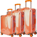 3 PCS Luggage Covers for Suitcase TSA Approved, 20/24/28 Inch Full Clear by Gigabit