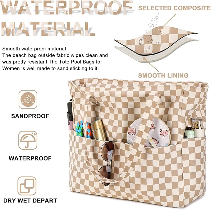 Waterproof Beach Tote Pool Bags - Image 3