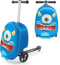 VEVOR Ride-on Luggage, 20 L Capacity, 20 Inches Kids Scooter Suitcase by VEVOR