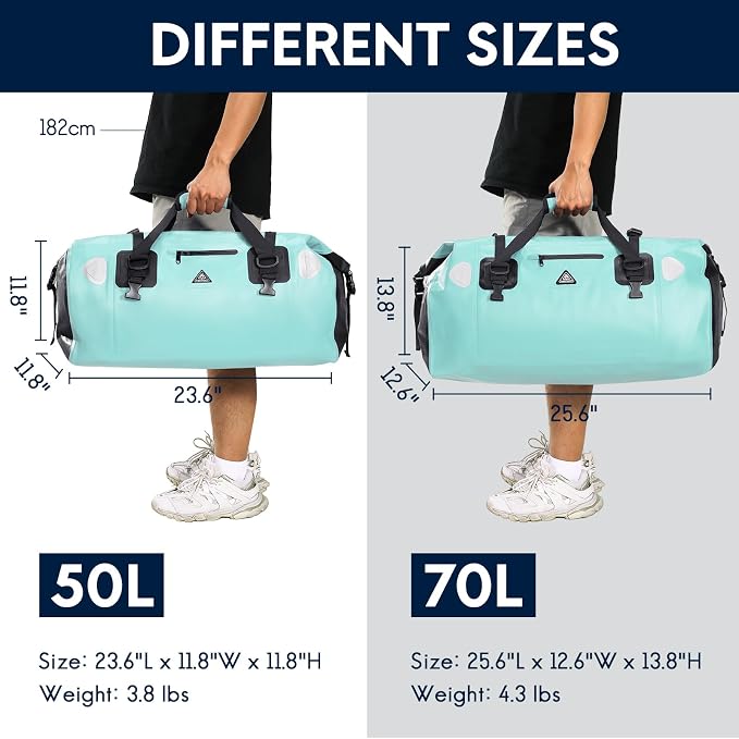 Haimont Waterproof Duffel Bag Roll-top Dry Duffel Bag - Image 6