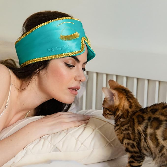 DROWSY Breakfast at Drowsy Silk Sleep Mask – 100% Pure Mulberry Silk, Total - Image 7