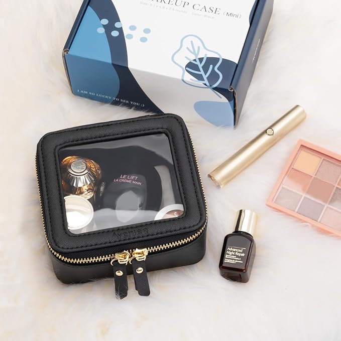 Aveniee Clear Makeup Bag Small, Mini Travel Toiletry Bag Cosmetic Bags TSA - Image 5
