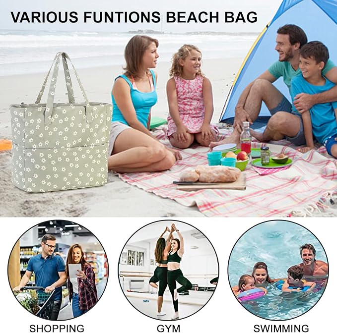 Waterproof Beach Tote Pool Bags - Image 5