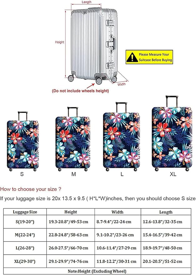 Luggage Cover, Protective Washable Suitcase Cover - Image 5