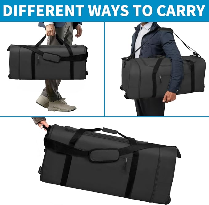 Finnhomy 100L Foldable Rolling Duffel Bag - Image 6