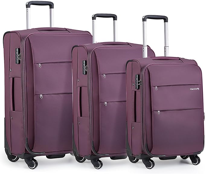 Hanke 20/24/28 Inch 3 Piece Luggage Set by Hanke