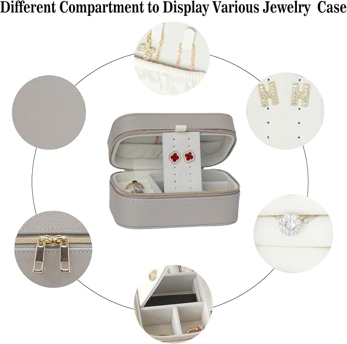 Travel Jewelry Case Small Suitable - Image 2