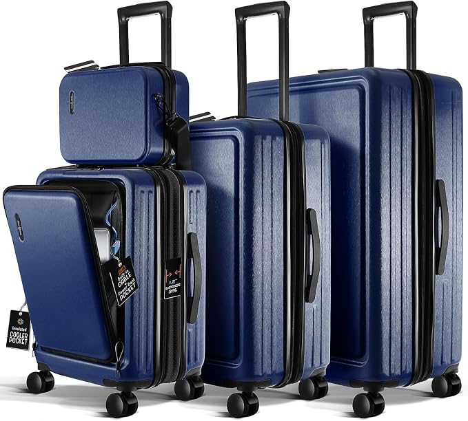 Hard Shell Luggage Sets with Spinner Wheels 4 Piece, Expandable Large Suitcases - Image 9