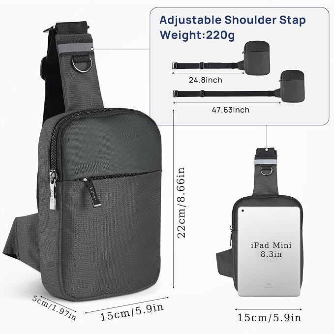 VADOO Crossbody Bags for Women, Mini Lightweight RFID Blocking Sling Men Bag - Image 4
