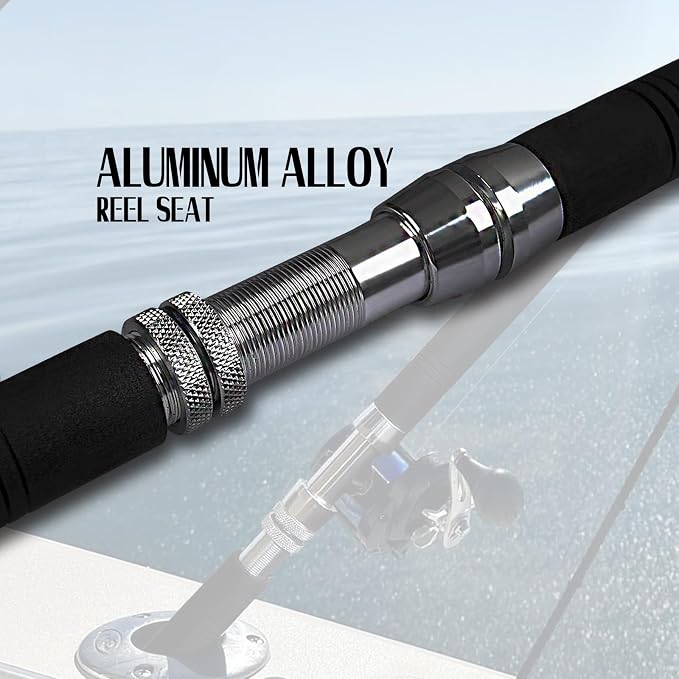 Fiblink Saltwater Offshore Heavy Trolling Fishing Rod Big Game Conventional - Image 4
