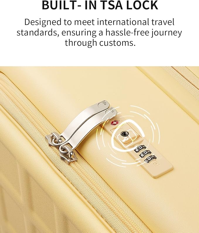 aji Expandable Top Opening 26 Inch Checked Luggage - Image 10