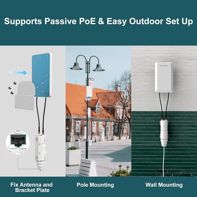 WAVLINK N300 Outdoor Long Range Weatherproof WiFi Extender/Wireless Access Point - Image 6