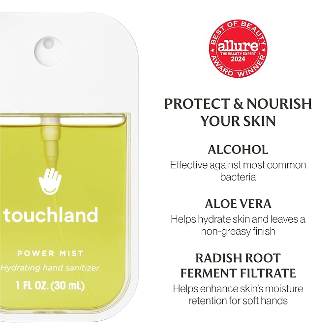 Touchland VANILLA INDULGENCE Body and Hand Mist Essentials, Travel Size Set - Image 5