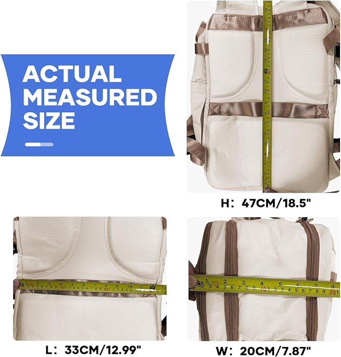 coowoz Large Travel Backpack For Women Men, Carry On Backpack Flight Approved - Image 9
