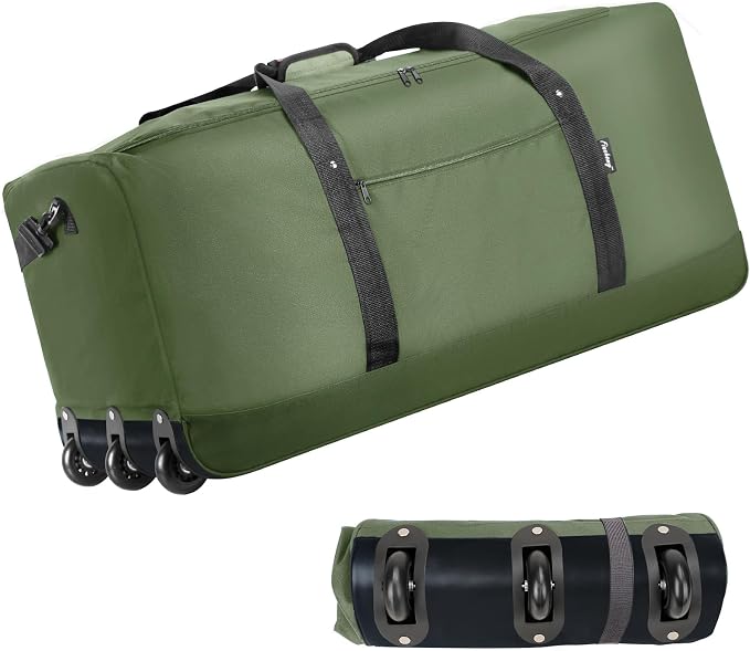 Finnhomy 120L Foldable Rolling Duffel Bag by Finnhomy