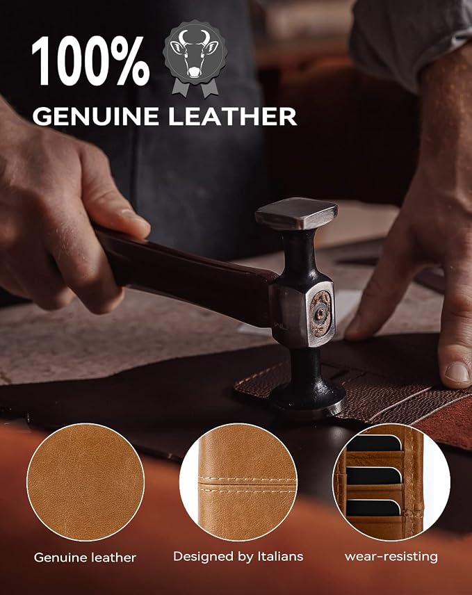 Swallowmall Mens Wallet Rfid Blocking Genuine Leather Bifold Wallets - Image 5