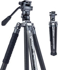 Fotopro Carbon Fiber Tripod 2.3lbs Ultralight 62 Inch Portable Travel Video by Fotopro