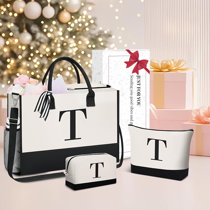 BAGAIL Initial Tote Bag, Personalized Birthday Gifts - Image 5