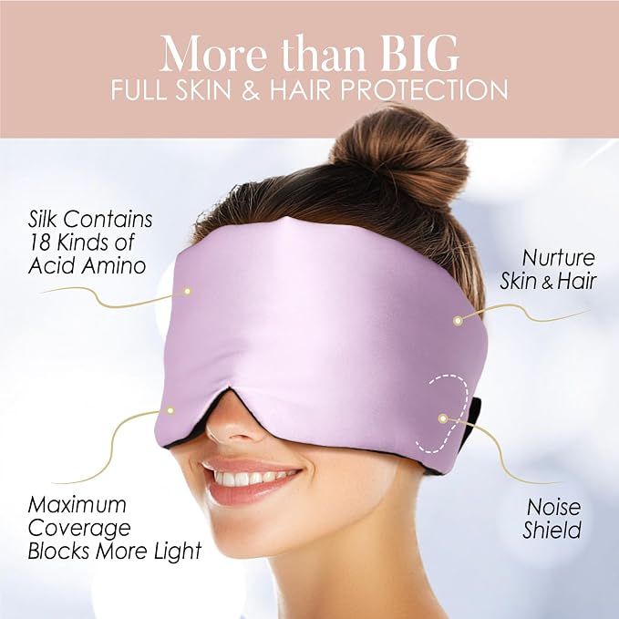 LULUSILK Reversible Mulberry Silk Sleep Mask - Image 5