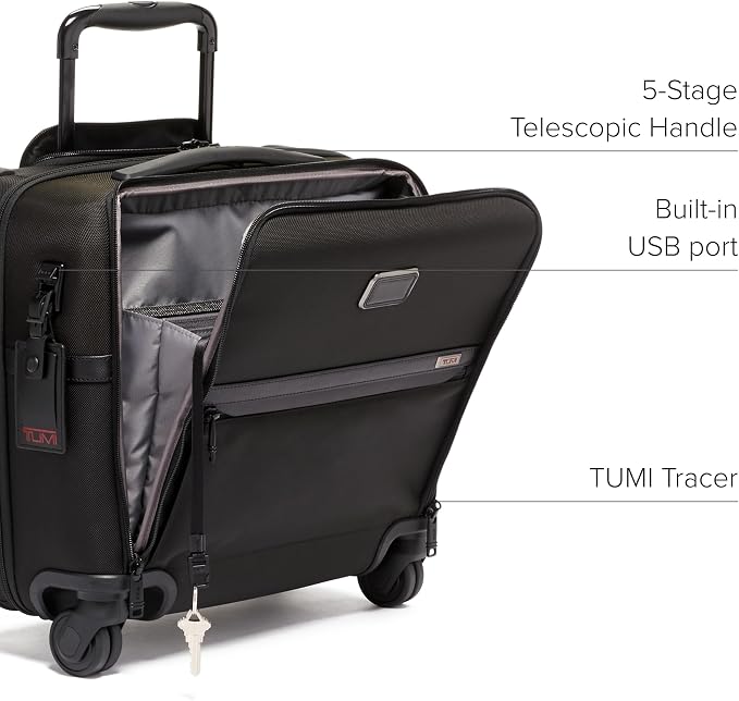 TUMI - Alpha Compact 4 Wheeled Brief - Laptop Bag - Image 5