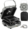 2-Burner Foldable Camping Stove by FAHKNS