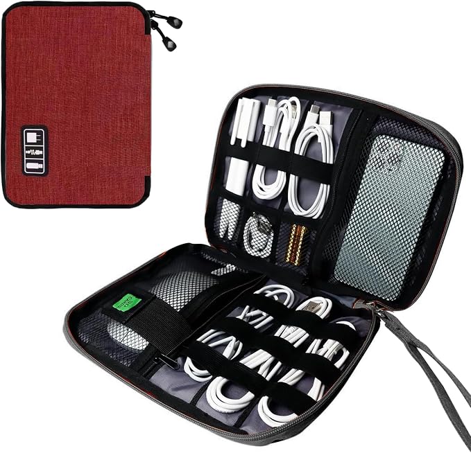 Electronics Travel Organizer, Portable Waterproof Electronic Travel Storage Bag by Lcsmaokin