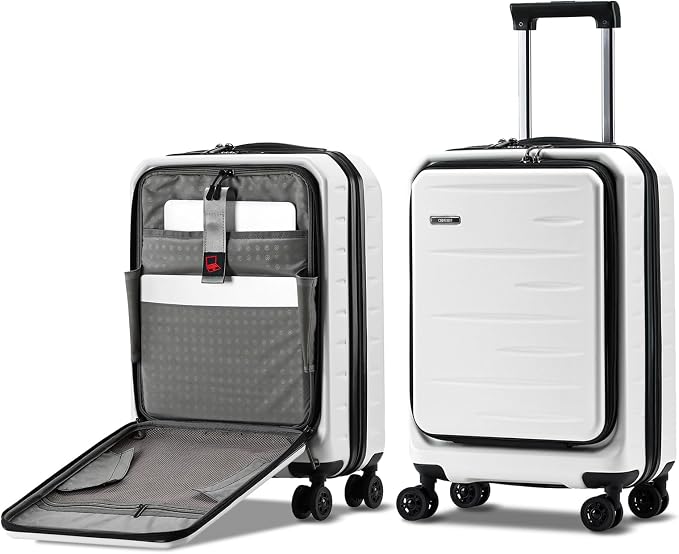 Carry On Luggage 22×14×9 Airline Approved, 20 Inch Lightweight ABS+PC Hard by CENSIEN