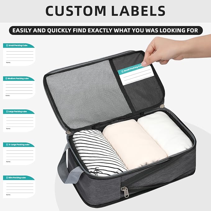 BAGAIL 6 Set/4 Set Lightweight Compression Packing Cubes - Image 3