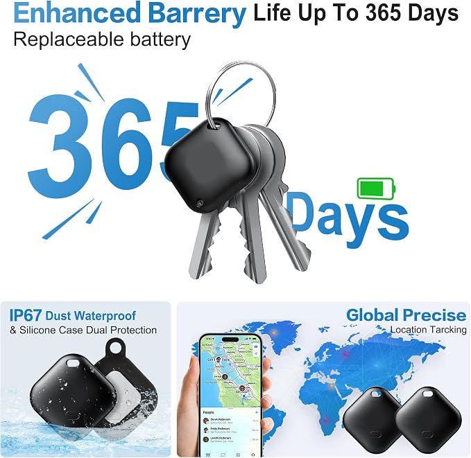 Air Tracker Tag for Android, Tags-4 Pack Luggage Tracker - Image 5